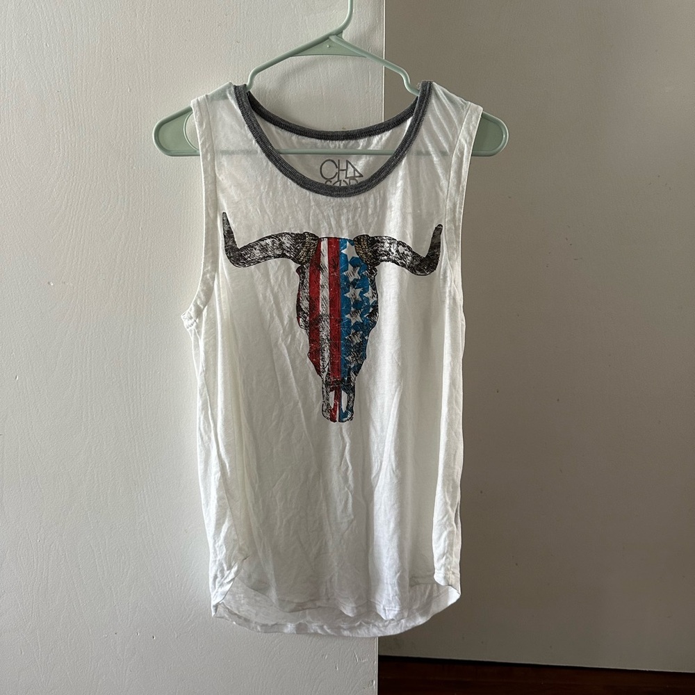 NWOT Chaser longhorn tank top